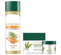 Bi.o Wheat Germ Firming Face & Body Night Cream (50g) & Bio Carrot Seed Anti Aging After Bath Body Oil (120ml) | Firming Care | Anti-Aging | Deep Nourishment | For Normal to Dry Skin