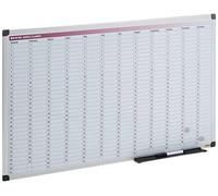 Bi-Office 365-Day Annual Planner, Magnetic, 90 x 60 cm, Black