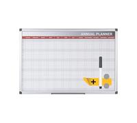 Bi-Office 52-Week Annual Planner, Magnetic, 90 x 60 cm