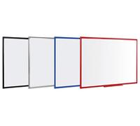 Bi-Office Maya Non Magnetic Melamine Whiteboad Gey Plastic Fame 600x450mm