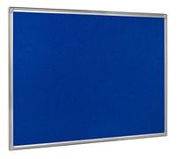 Bi-Office 600 x 450mm Aluminium Finish Felt Board - Blue