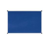 Bi-Office Aluminium Trim Felt Notice Board 900x600mm Blue FA0343170