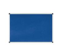 Bi-Office Aluminium Trim Felt Notice Board 900x600mm Blue FA0343170