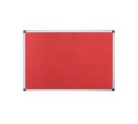 Bi-Office Notice Board Maya – Non-Magnetic Red Felt, Aluminium Frame, 120 x 90 cm