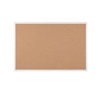Bi-Office Anti-Microbial Cork Board Maya, White Aluminum Frame, 60 x 45 cm