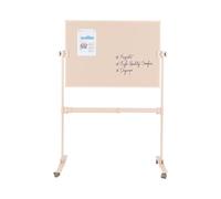 Bi-Office Ayda Desert Revolving Board, 106,5x75 cm, Double-Sided Lacquered Steel Surface, Aluminium Structure