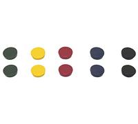 Bi-Office Round Magnets 30mm Assorted (Pack 10)