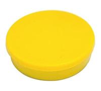 Bi-Office Round Magnets 10mm Yellow PK10