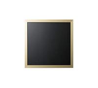 Bi-Office Black Chalk Board Gold and Silver MDF Frame Gold 40 x 40 cm
