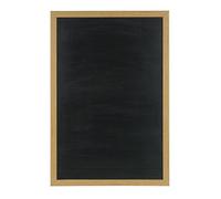 Bi-Office Black Oak Grooved Notice Board 600mm x 900mm