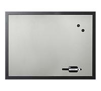 Bi-Office Black Shadow Whiteboard Single Sided 90 (W) x 60 (H) cm