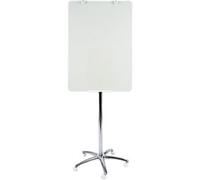 Bi-Office Business Glass Mobile Easel 700 x 1000mm Euro Size DryWipe Glass Surfa