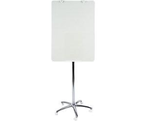 Bi-Office Business Mobile Easel Glass White
