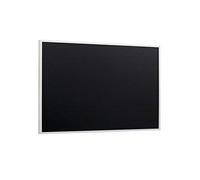 Bi-Office Chalkboard, Black Non Magnetic Surface, White Lined MDF Frame, 58.5 x 38.5 cm