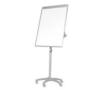 Bi-Office Classic Mobile Magnetic Flipchart Easel, Dry-Wipe Lacquered Steel Surface, Black and Grey Aluminium Frame, 700 x 1000 mm