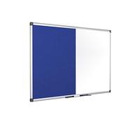 Bi-Office Combination Board Maya, Blue Felt/Magnetic, Aluminium Frame, 180 x 120 cm
