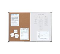 Bi-Office Maya Alu Frame Combo Board Cork/Magntic 90x60cm DD