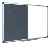 Bi-Office Combination Board Maya, Grey Felt/Magnetic, Aluminium Frame, 180 x 120 cm