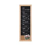 Bi-Office - Combo Chalkboard Week Planner, 200 x 600 mm, Pine Frame