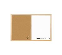 Bi-Office Budget Wood Frame Combo Board 60x40cm