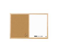 Bi-Office Cork and Drywipe Combination Board 900x600mm