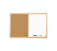 Bi-Office Cork and Drywipe Combination Board 900x600mm