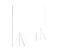 Bi-Office Desk Protective Screen Acrylic 1,200 (W) x 4 (D) x 900 (H) mm Freestanding