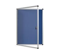 Bi-Office Display Case Enclore, Blue Felt, Aluminium Frame, 72 x 67 cm (6xA4)