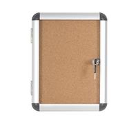 Bi-Office Display Case Enclore, Cork Surface, Acrylic Door, Aluminium Frame, 28.0 x 36.7 cm (1x A4)