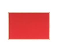 Bi-Office Reversible Notice Board, Cork and Felt , Wood Frame, 90 x 60 cm