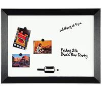 Bi-Office Kamashi Magnetic Whiteboard Lacquered Steel Surface MDF Frame with Bla