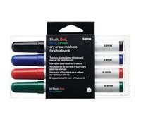 Bi-Office Dryerase Whiteboard Marker Bullet Tip Assorted Colours (Pack 4) - PE1306
