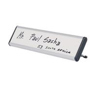 Bi-Office Desk Nameplate NPL01011 Drywipe 60x220x20mm White