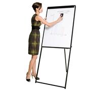 Bi-Office Footbar Flipchart Easel Non Magnetic 700x1000mm Black