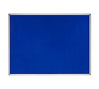 Bi-Office Earth Felt Noticeboard Non Magnetic Wall Mounted 180 (W) x 1.2 (D) x 120 (H) cm MDF (Medium-Density Fibreboard) Blue