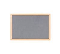 Bi-Office Earth-It Grey Felt Noticeboard Oak Wood Frame 1800x1200mm