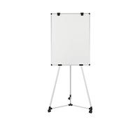 Bi-Office Earth Kyoto Flipchart Mobile Magnetic Easel, 70 x 100 cm (Euro size), Dry Wipe Lacquered Steel Surface, Aluminium Frame