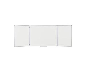 Bi-Office Earth Maya Trio Whiteboard, Ceramic Steel Magnetic Surface, Aluminium Frame, 90 x 60 cm