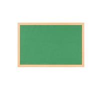 Bi-Office Earth Prime Felt Notice Board Oak MDF 180x120cm Green