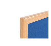 Bi-Office Earth Prime Felt Noticeboard Non Magnetic Wall Mounted 120 (W) x 1.9 (D) x 90 (H) cm MDF (Medium-Density Fibreboard) Blue
