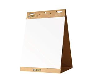 Bi-Office Earth - Recycled Self Stick Tabletop Flipchart Pad, 20 Sheets - 80 gr/m² paper, 50 x 58,5 cm [Pack of 6]