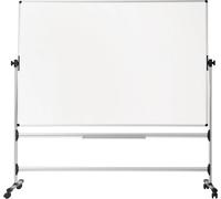 Bi-Office Earth - Revolving Whiteboard, Magnetic Enamel, Mobile Board with Alumi