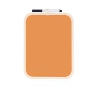 Bi-Office Easy Magnetic Tangerine Board, 27,9x35,5cm, Lacquered Steel Surface, Beige Plastic Frame