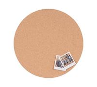 Bi-Office Eco Cork Board Frameless Natural Cork on Both Sides, Round 45 x 45 cm