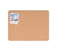 Bi-Office Eco Cork Board Without Frame, Natural Cork Double-Sided, Rectangular 40 x 30 cm