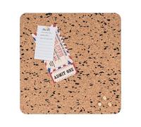 Bi-Office Eco Frameless Cork Board, 30x30cm, Double-Sided Cork and Cork with Black EVA, Square, Frameless