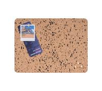 Bi-Office Eco Frameless Cork Board, 40x30cm, Double-Sided Cork and Cork with Black EVA, Rectangular, Frameless