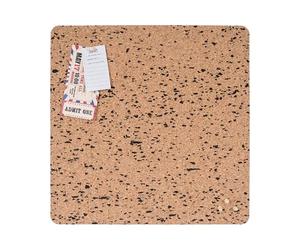 Bi-Office Eco Frameless Cork Board, 40x45cm, Double-Sided Cork and Cork with Black EVA, Square, Frameless