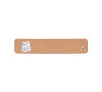 Bi-Office Eco Frameless Cork Board, 50x10cm, Double-Sided Natural Cork, Stripe, Frameless