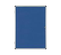 Bi-Office Enclore Felt Indoor Lockable Glazed Case 1160x981x35mm Blue VT640107150